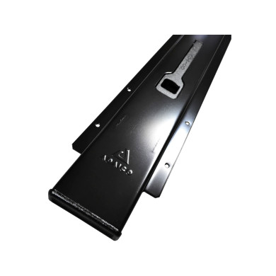 Skydestolpe u/top L3005x3 sort primer - Adaico 0505014