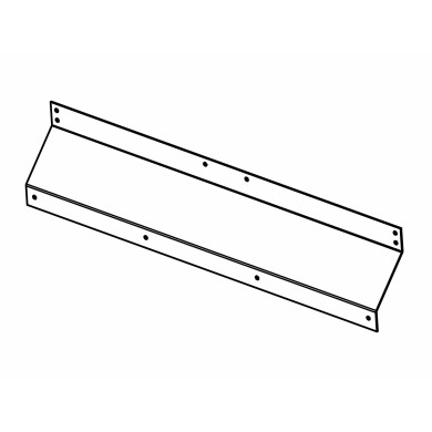 Frontstykke f/sideværninddækning 591030/31/32  - H: 600mm