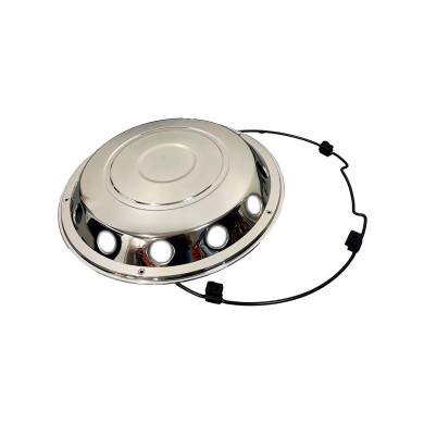 Forkapsel 22,5" rustfri standard - 10 huller, PCD 335mm