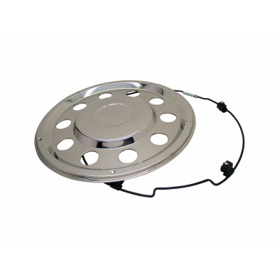 Bagkapsel 22,5" rustfri standard - Passer standard bag og supersingel for - Incl. låsering