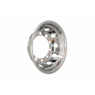 Bagkapsel for 22,5"x 11,75" rustfri,  - 10 huls Super Single - PCD 335mm - Offset 0mm - (2 store og 8 små huller)