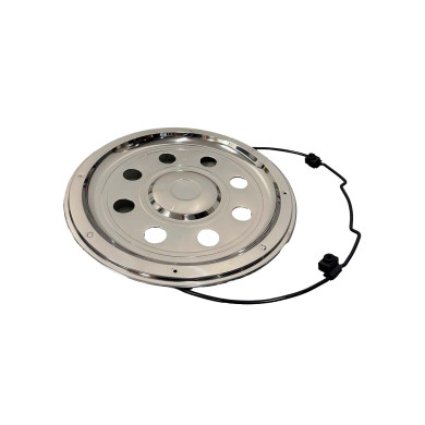 Bagkapsel 19,5" rustfri standard - Incl. låsering