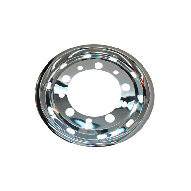 Forkapsel 22,5" rustfri D=37mm - Super single - Indv.Ø281mm, PCD Ø335mm - Inset = 37mm - Offset = 120mm - Hul mønster, 5 store og 5 små huller