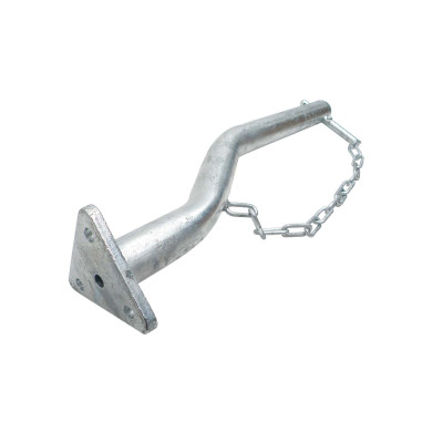 Snekædeholder Ø42x585mm CC=100 - Varmgalv m/flange og plastprop