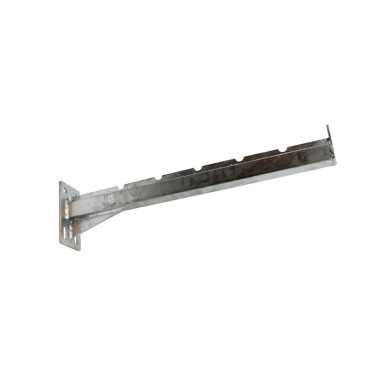Snekædeholder 650mm varm galv Heavy Duty - Længde 650mm incl. flange - Stål kvalitet S355 - Overflade, varm galvaniseret