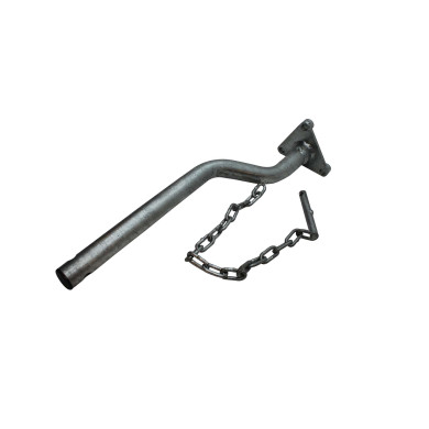 Snekædeholder Ø38x585mm CC=100 - Varmgalv m/flange og plastprop - Scanias artikelnummer 1944159