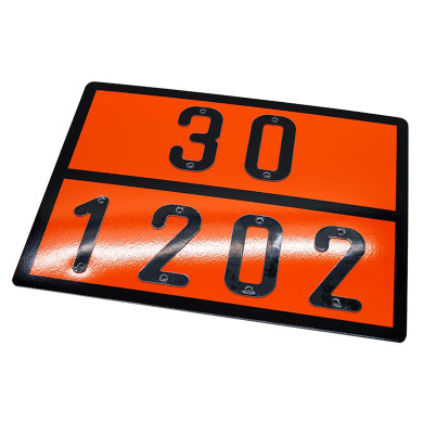 ADR-skilt med cifre - 400x300 mm. - Fyringsolie 30/1202