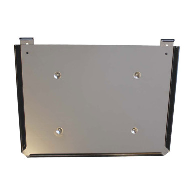 Skilteholder 400x300mm, rustfri - ny model - med lås