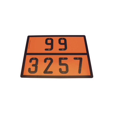 ADR skilt - 99/3257 - 400x300mm - Opvarmet flydende stof