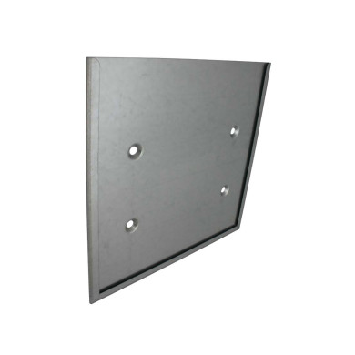 Skilteholder 300x300 mm galv - U/lås