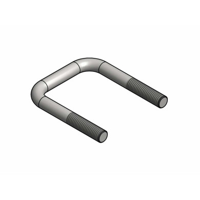 Surringsbøjle Ø10x65x80mm 35mm M10gevind, galv