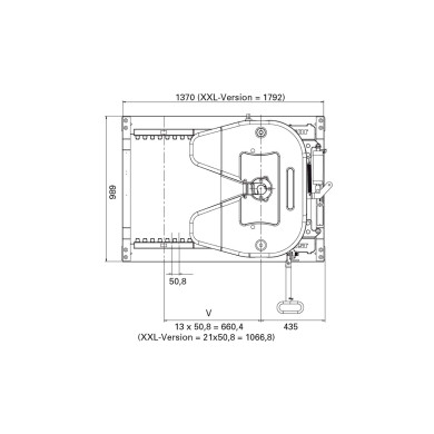 Skammel 2" luft stel  Scania 263mm - JOST JSKSLE07320BG/BC