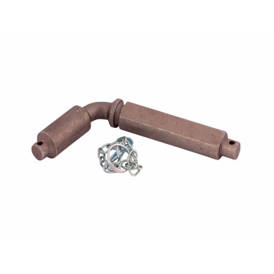 Lock bolt, angled, with chain - for 810354