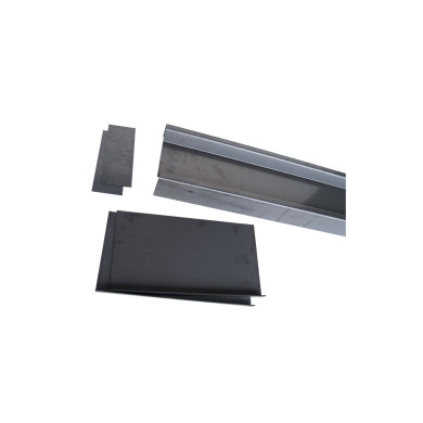 Lygtebjælke uden huller komplet - Leveres incl løse 2 bag- og 2 ende-plade - 6003