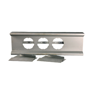 Lygtebjælke 3 hul L865mm t/Hamburger/Jokon/Ermax lygter