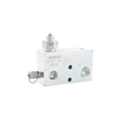 Sikkerhedsventil i blok m/retur Port P=3/4" T=1"  350 Bar