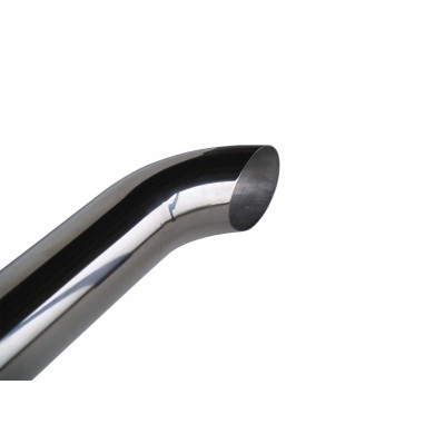 Poleret rør 127mm 1,5m incl/bøjning - 87892