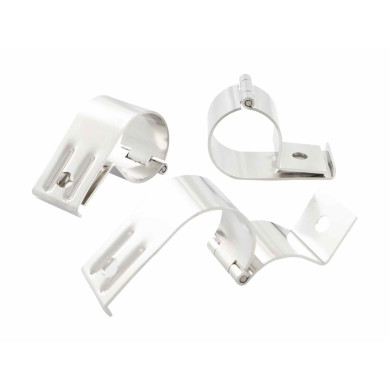 Rustfri stål lampeholder 60 mm (Metec)