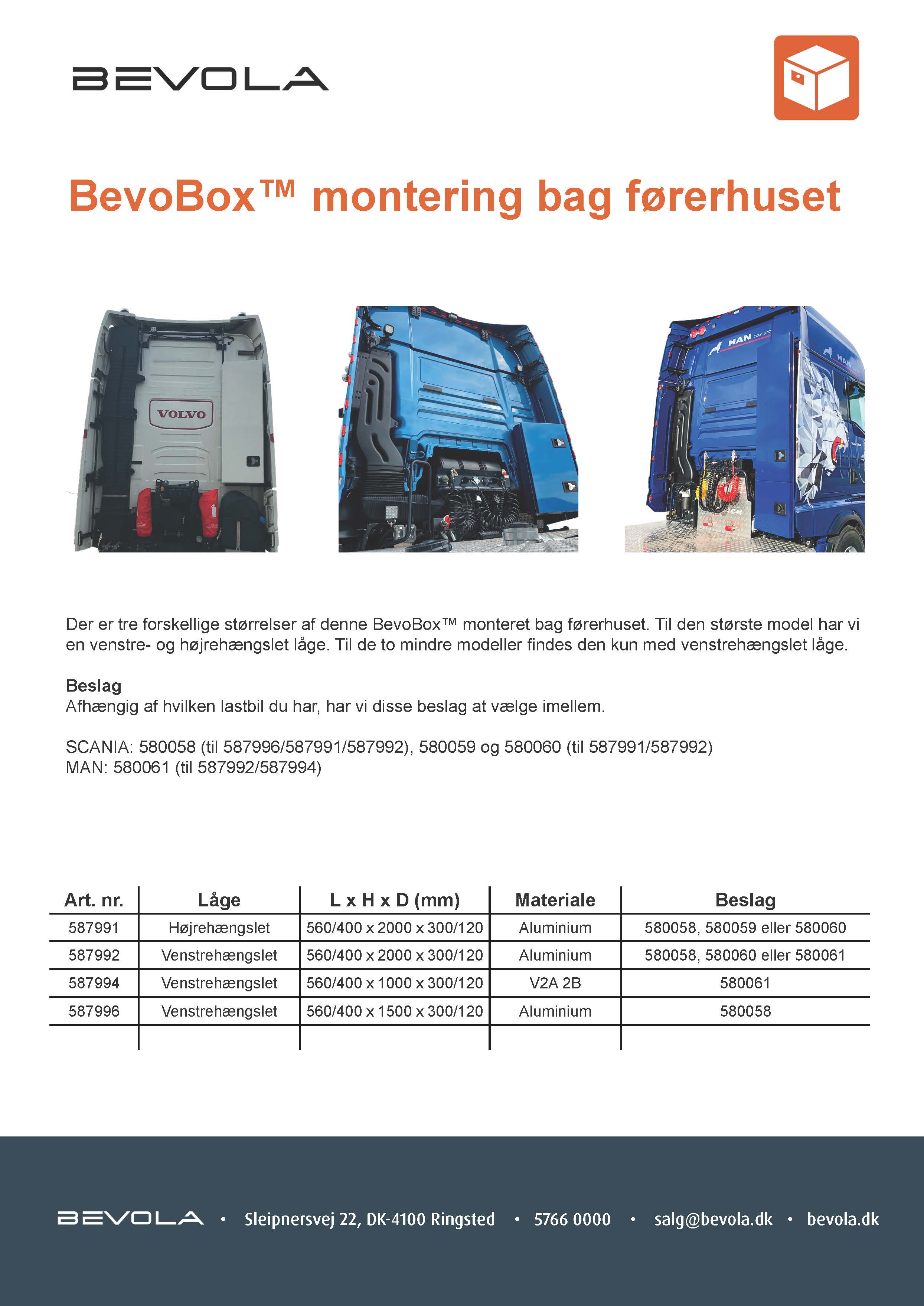 BevoBox&trade; bag f&oslash;rerhuset