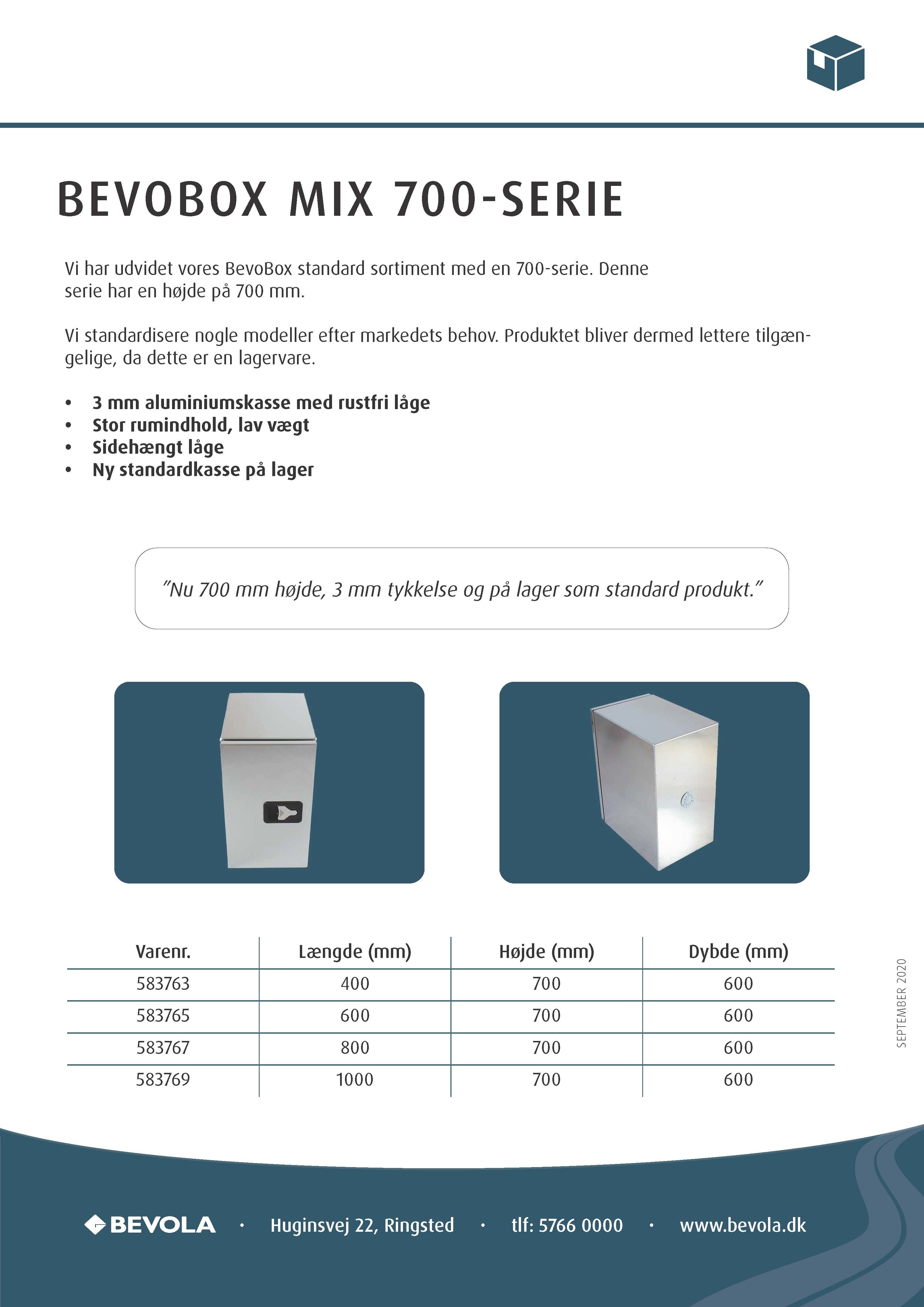 BevoBox&trade; 700 mix-serie