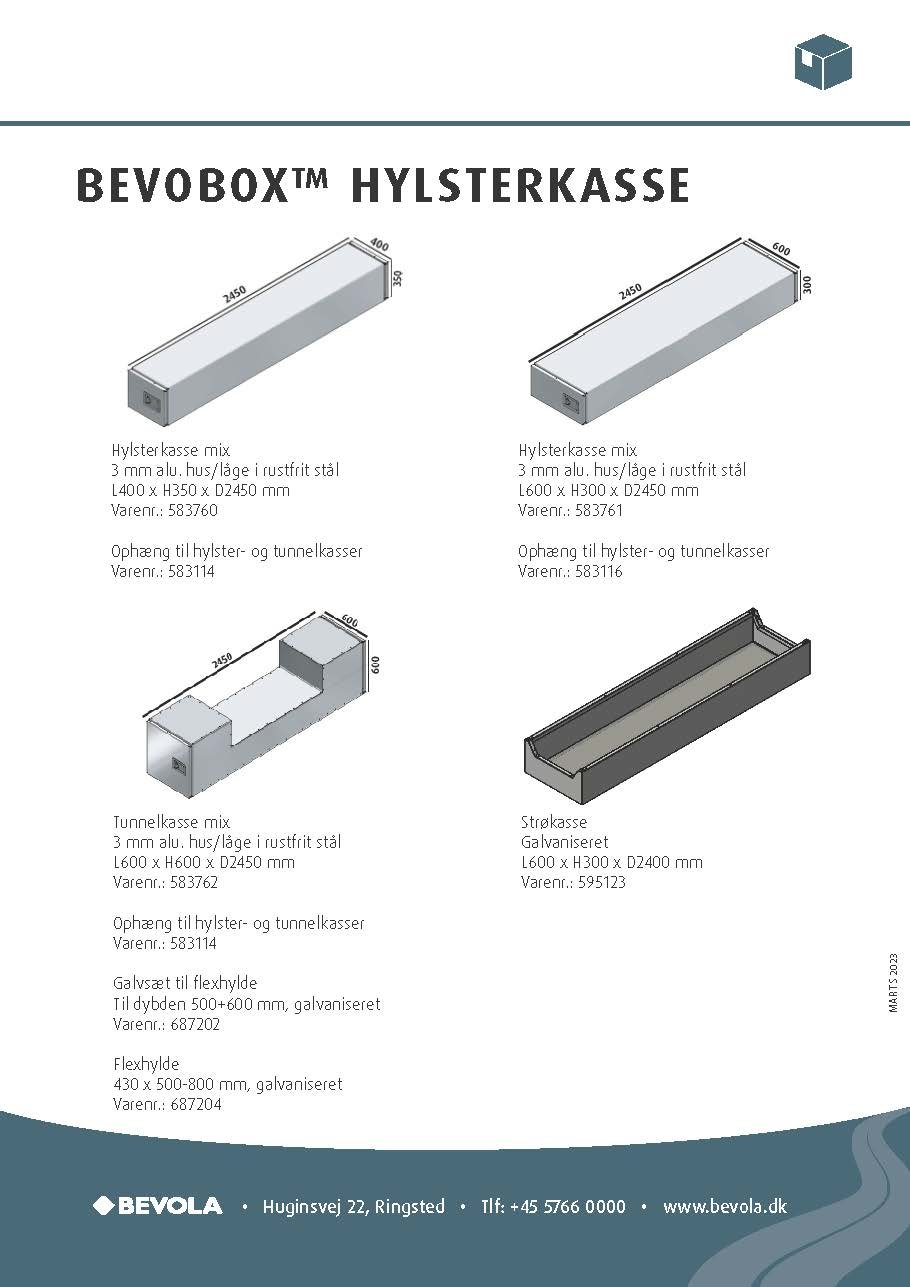 BevoBox&trade; Tunnel- og hylsterkasse